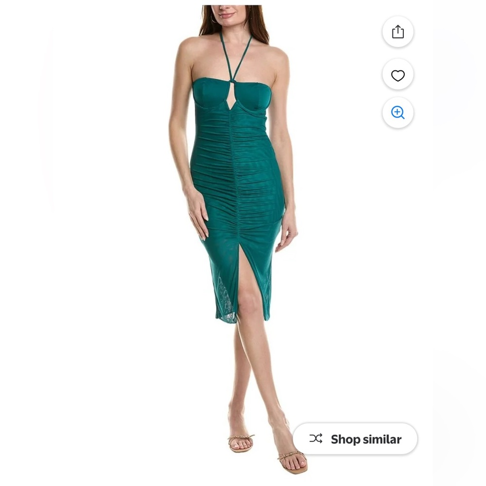 NWOT Vix Paula Hermanny Nila Midi Dress, Jasper XS